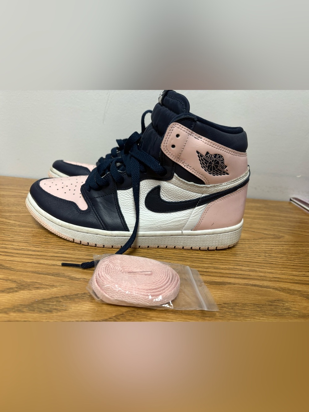 Jordan Women’s High Top Sneakers - Pink/Black/White